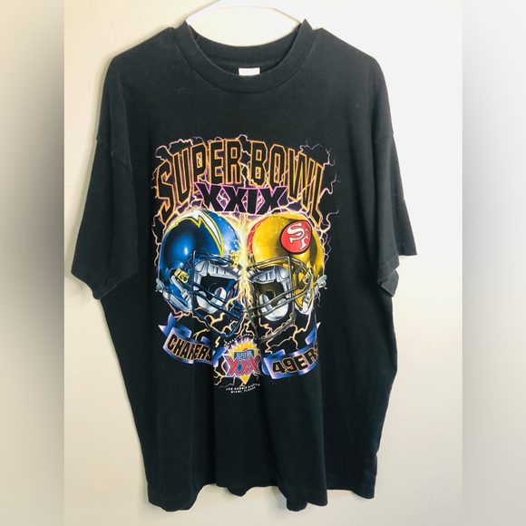 Vintage Super Bowl XXIX San Francisco 49ers Salem T-Shirt XL Chargers NFL Rare - Picture 4 of 7